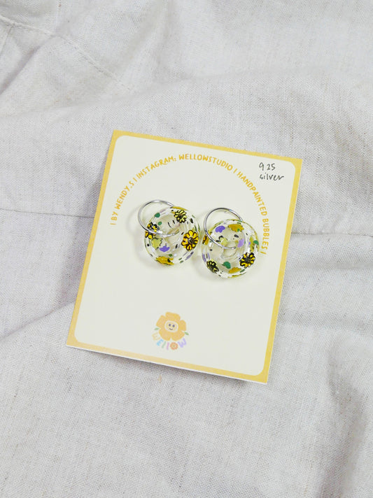 Summer Ring Studs (925 silver)