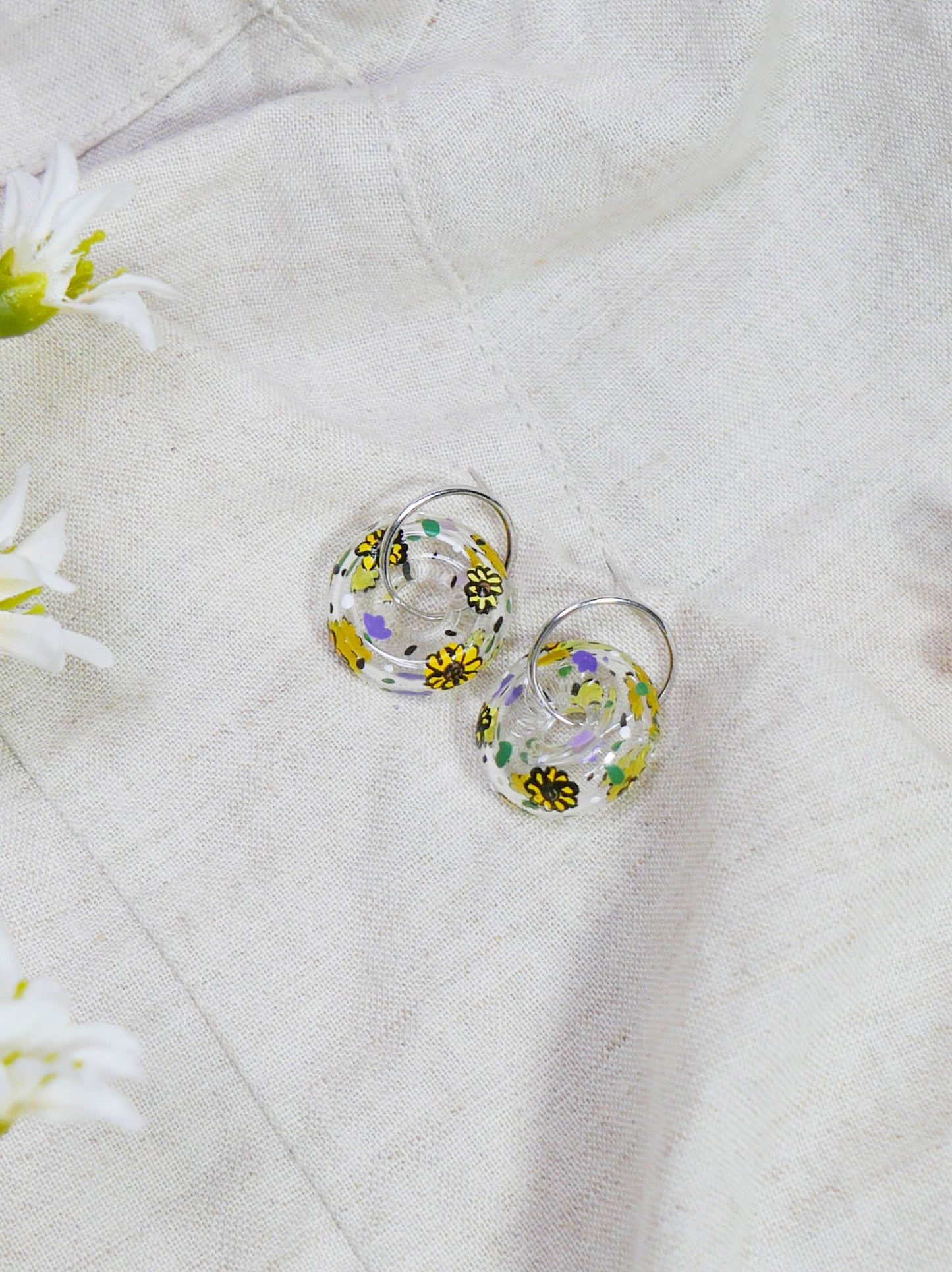 Summer Ring Studs (925 silver)