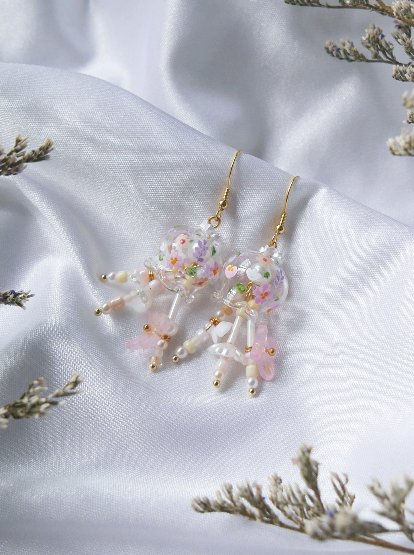 Vintage Floral Pink (925 silver)