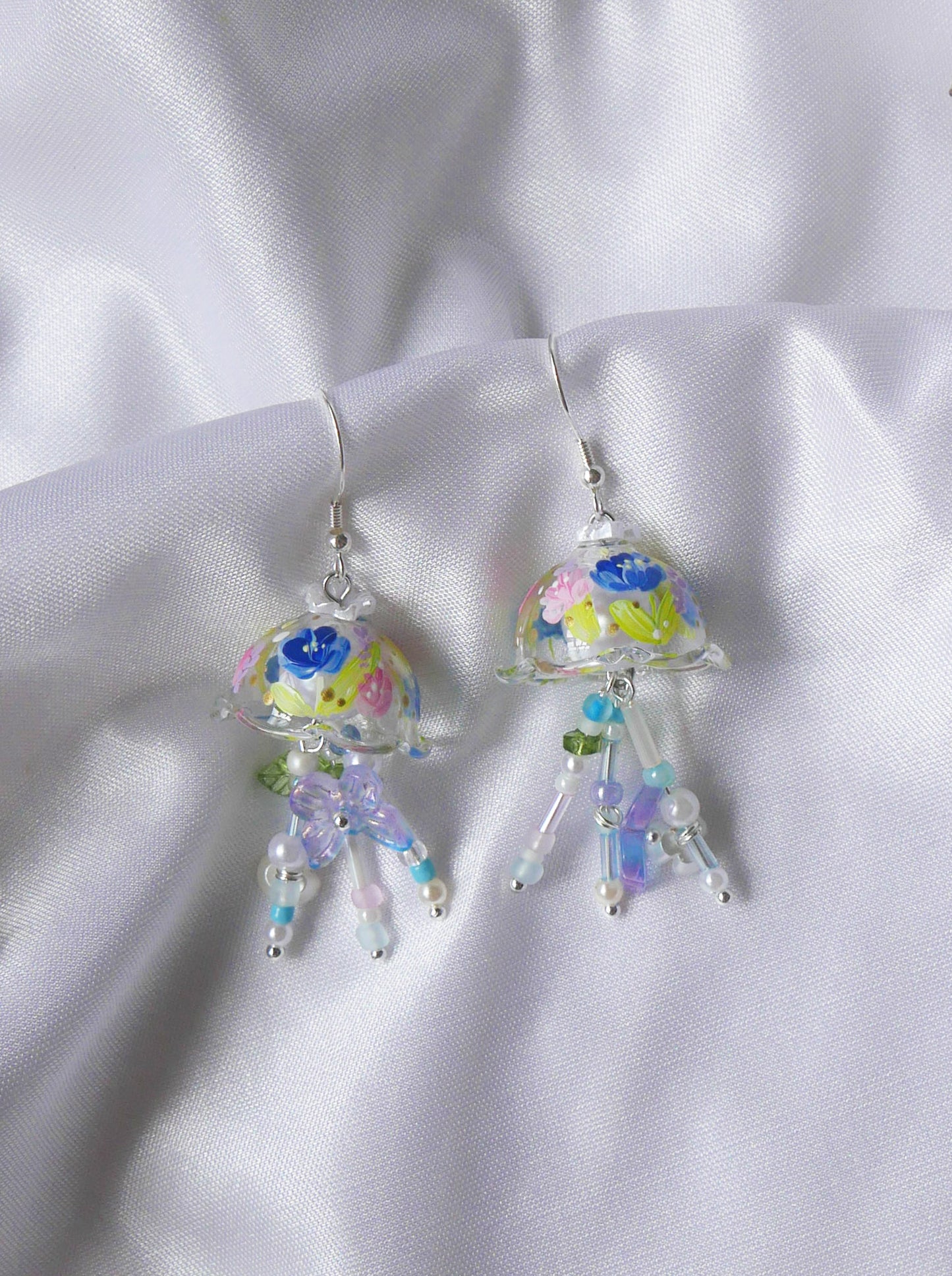 Vintage Floral Blue (925 silver)