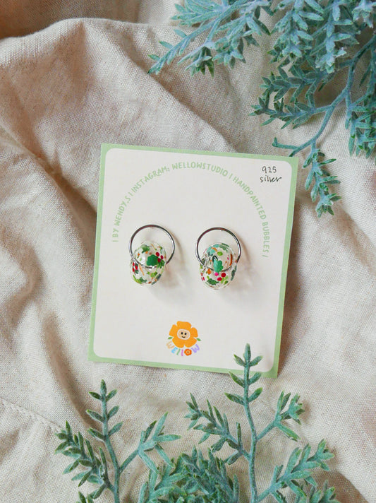 X'mas Ring Studs (925 Silver)