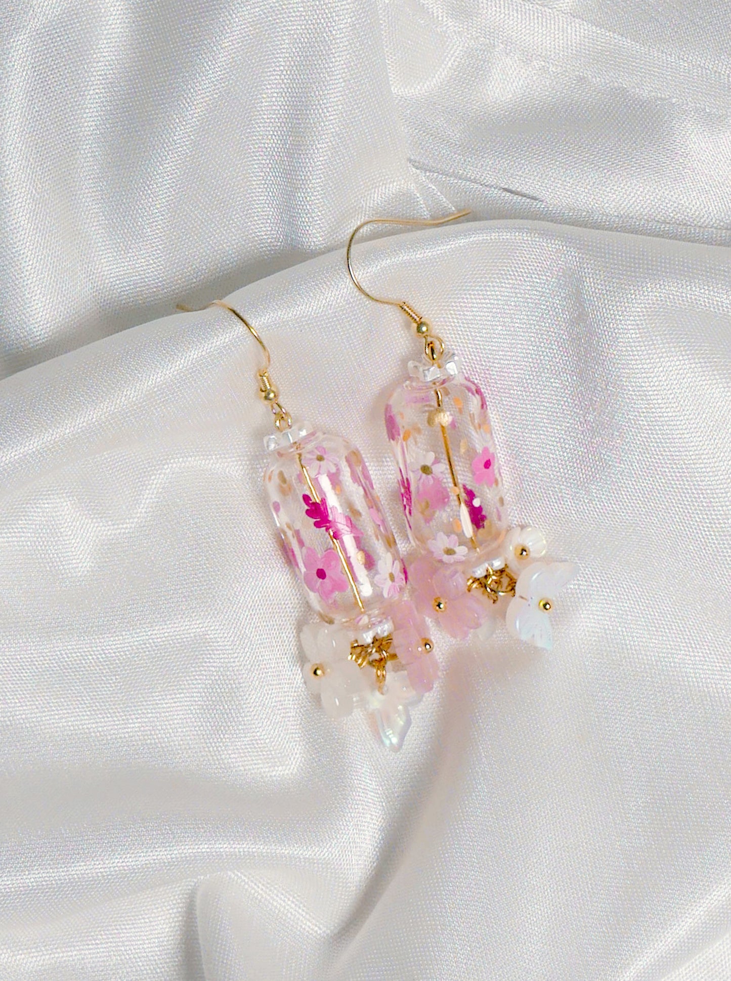 Blush Blooming Earrings (925 silver)