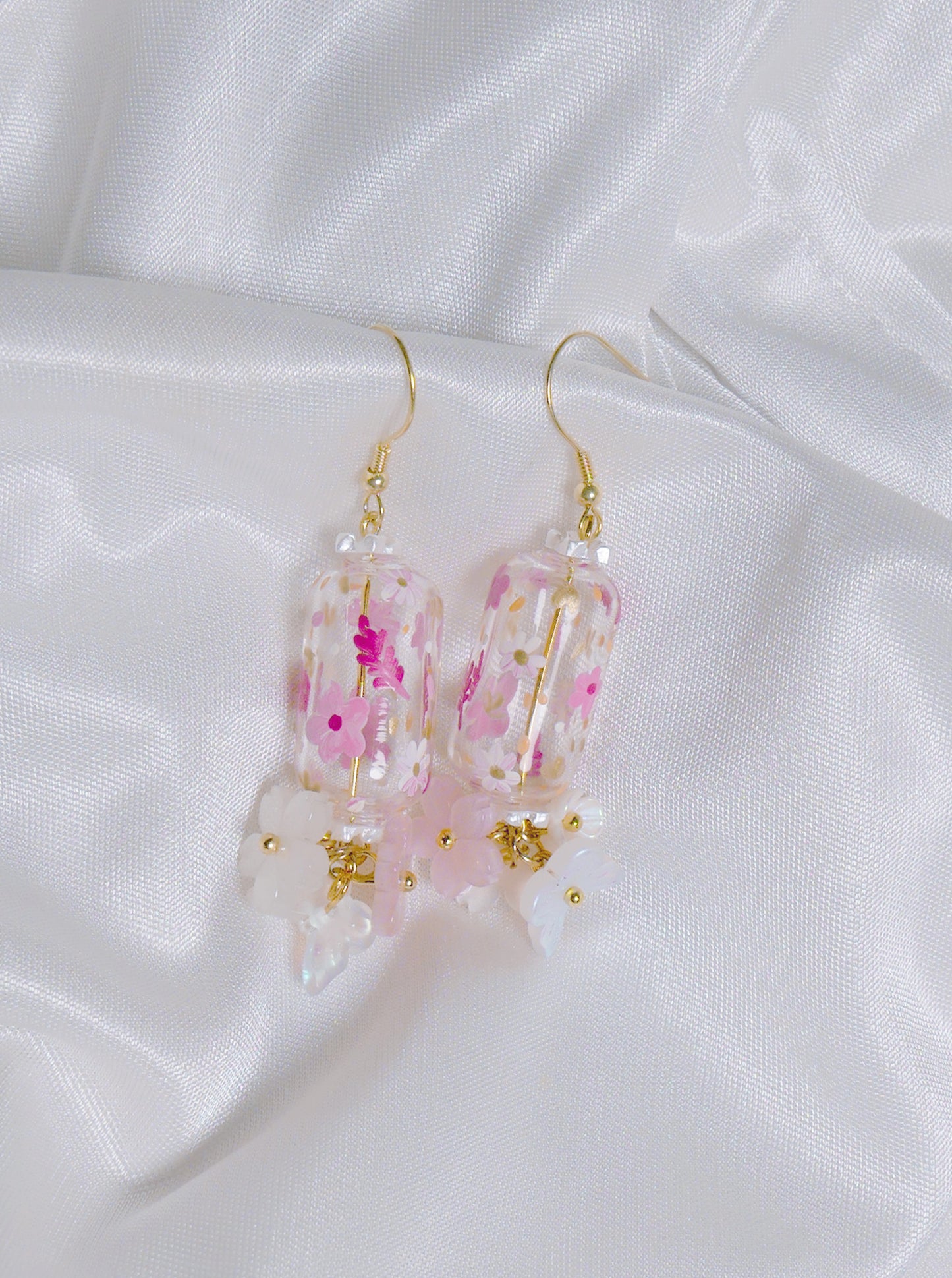 Blush Blooming Earrings (925 silver)