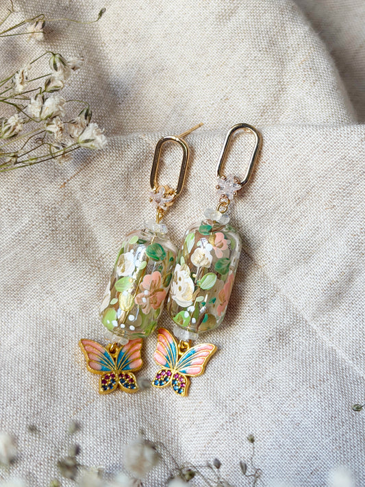 Oriental Spring with Pink Butterfly (925 silver)