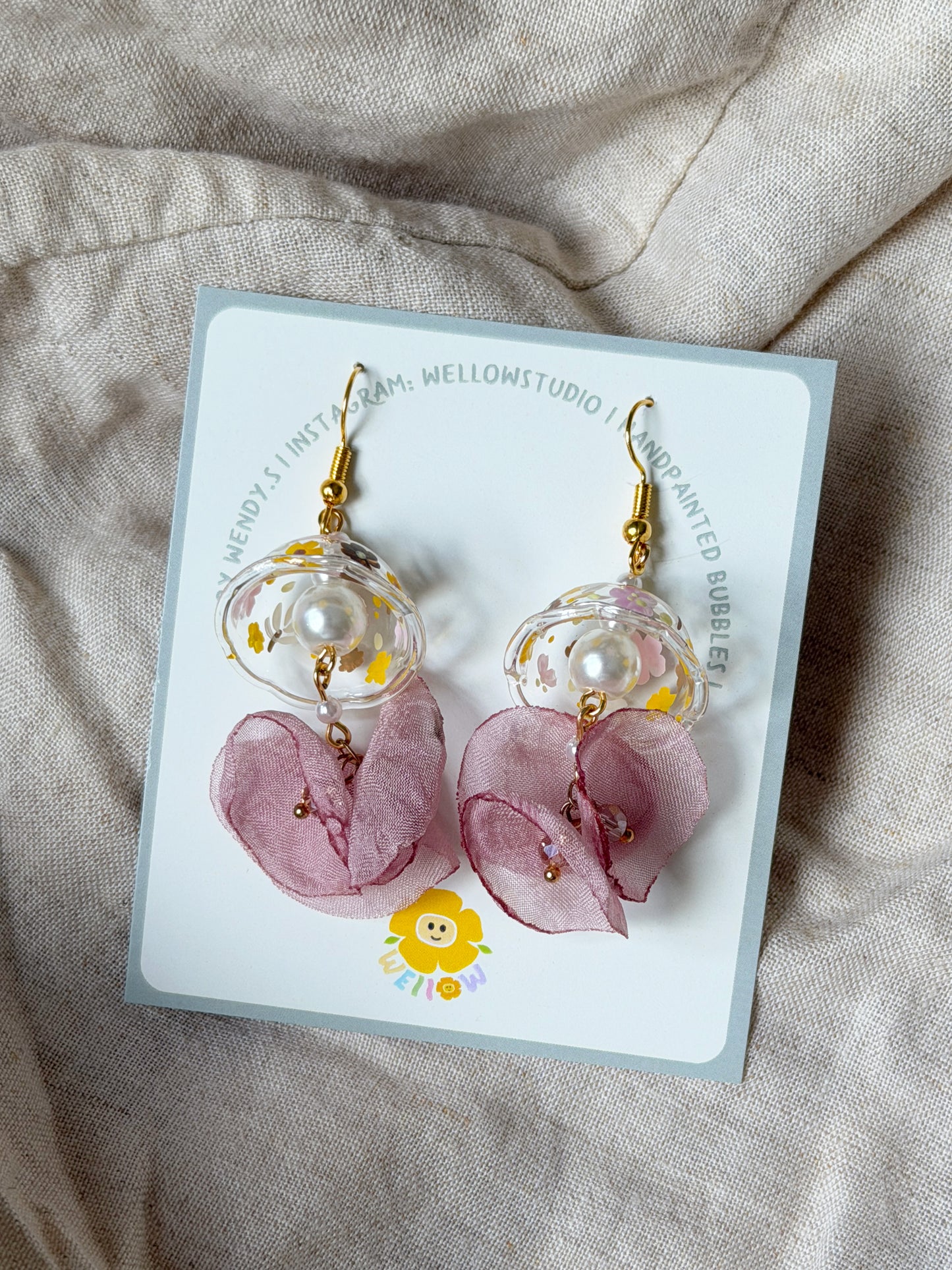 Rosy Charm Dangling