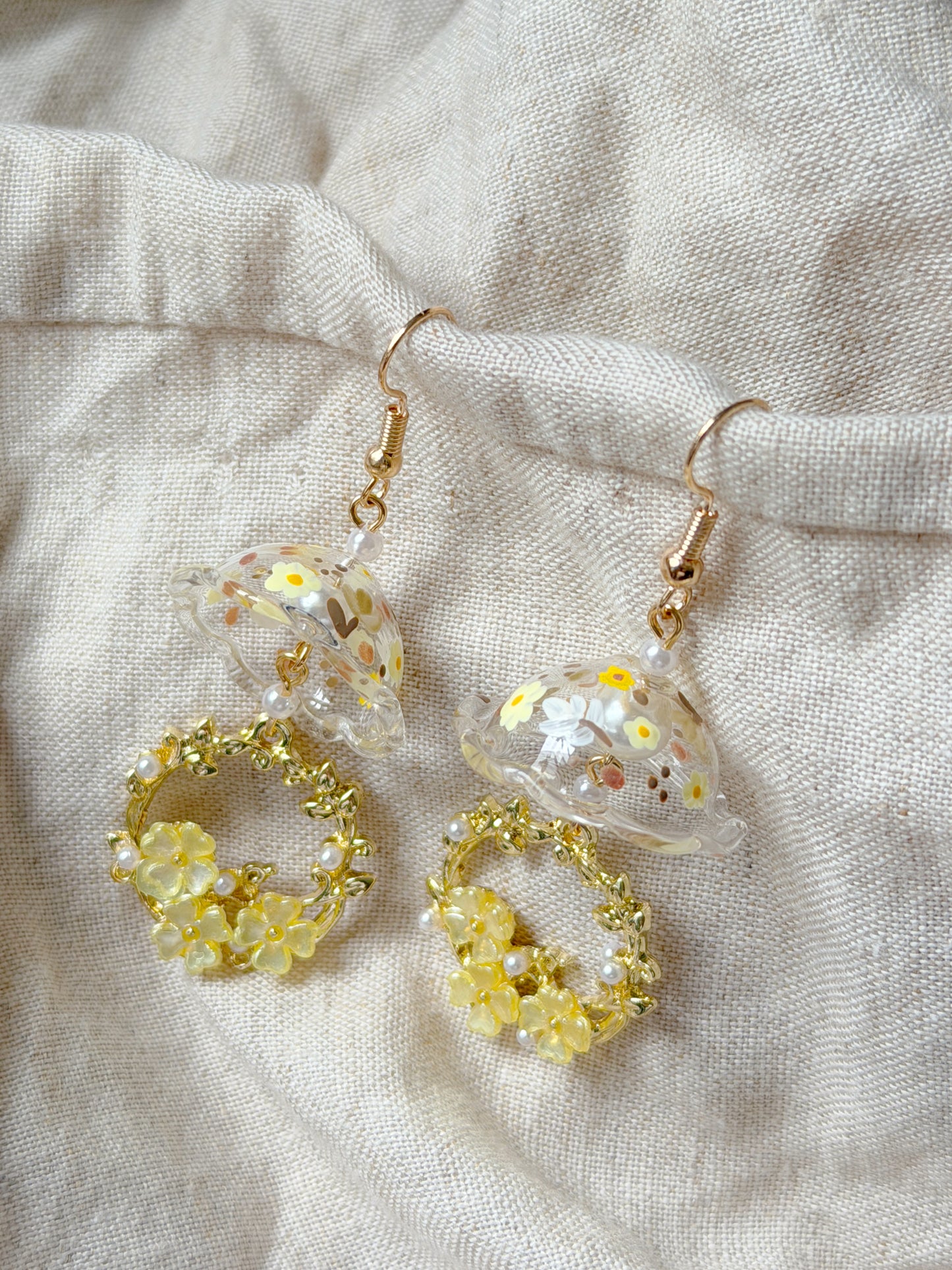 Sunlit Petals Dangling