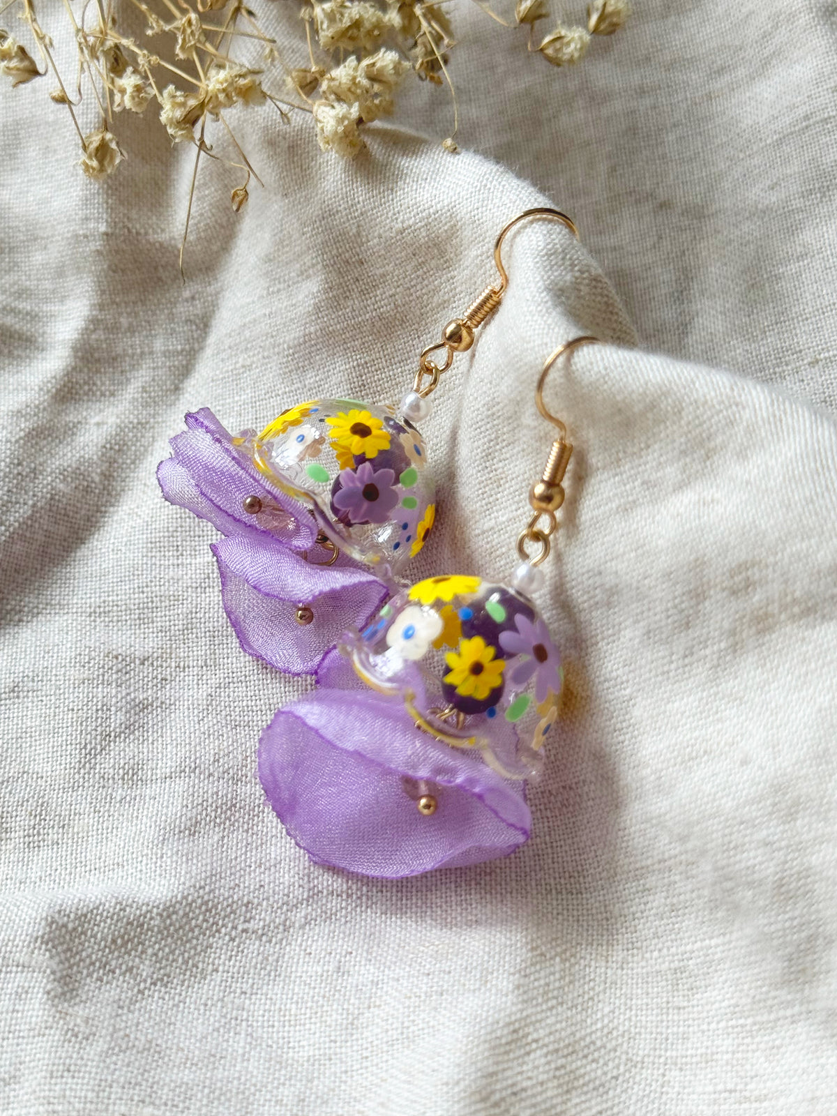 Violet Bloom Dangling