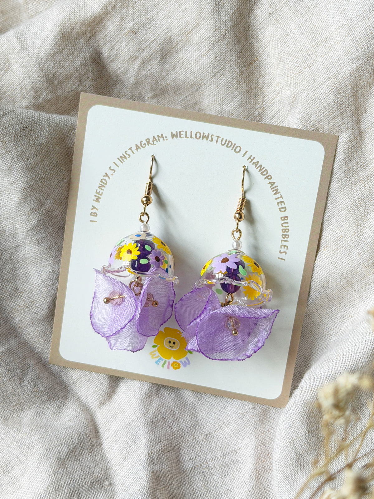 Violet Bloom Dangling