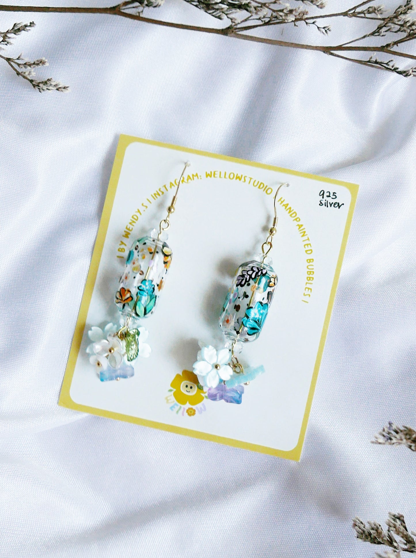 Calm Blooming Earrings (925 silver)