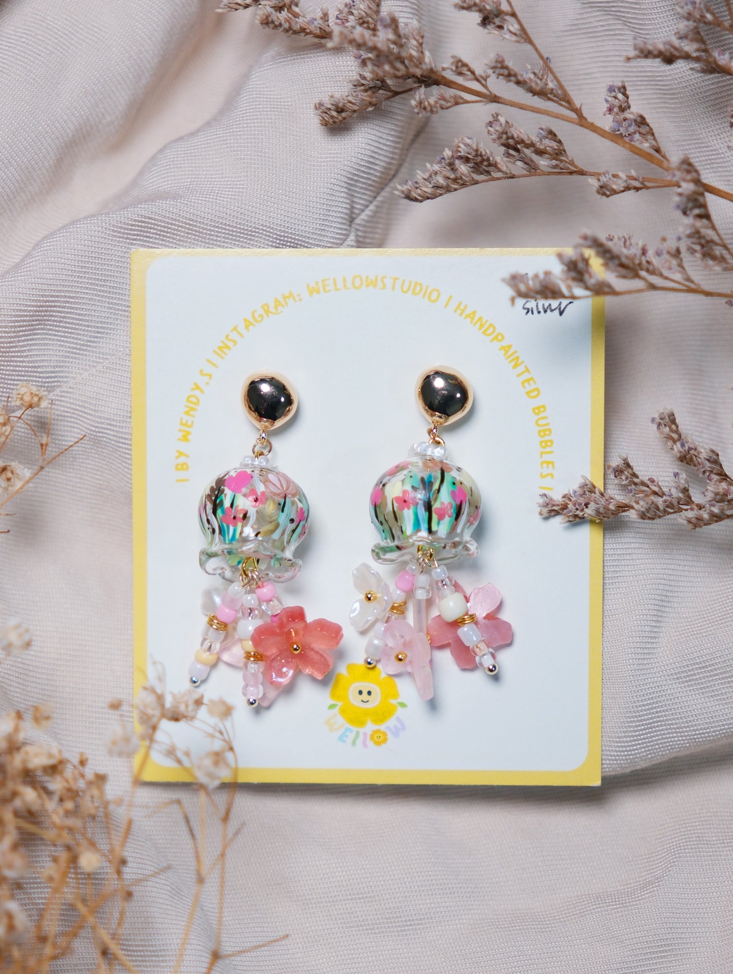 Vintage Floral Blossom (925 silver)