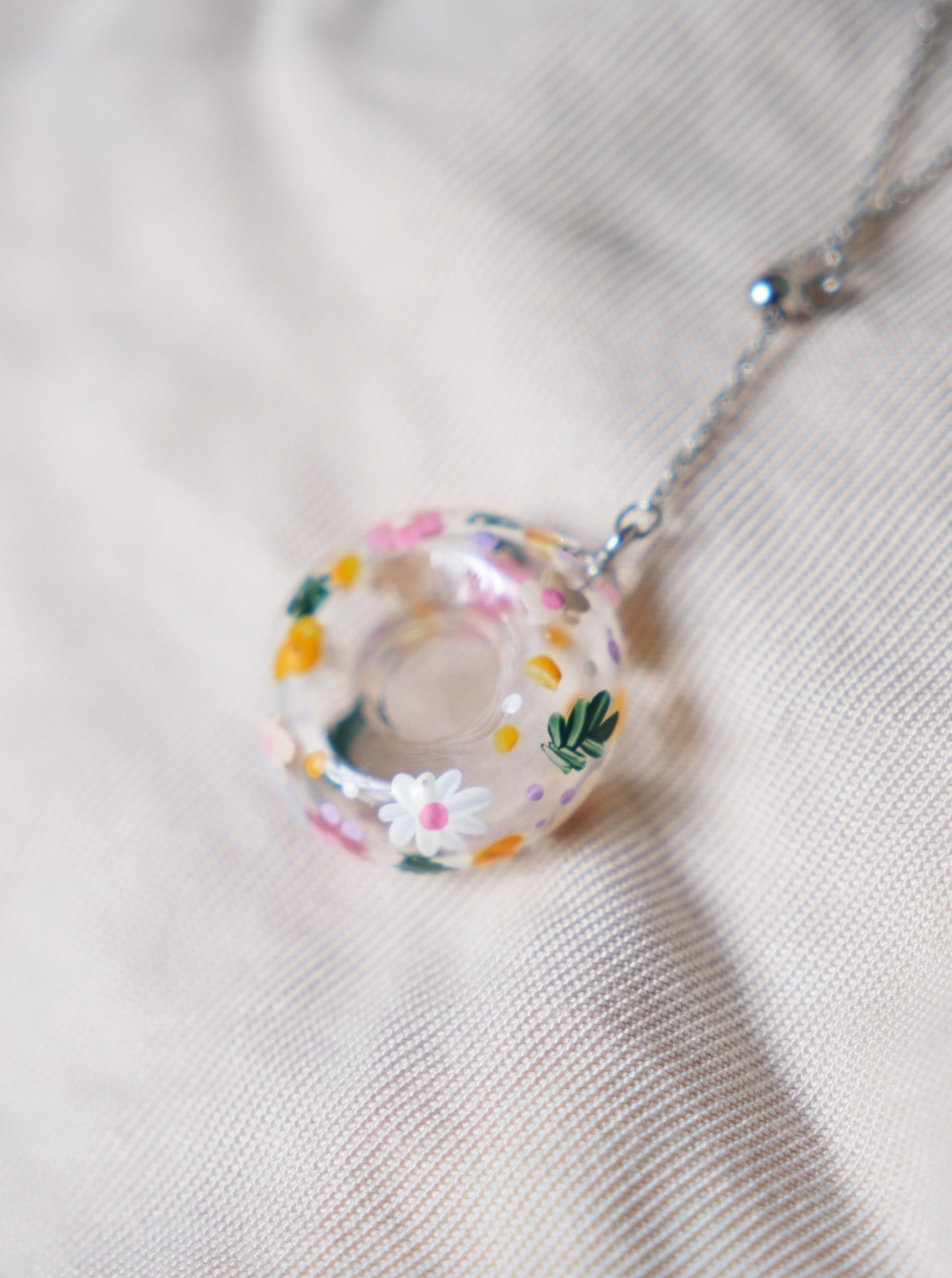 Sunshine Donut Floral Necklace (925 Silver)