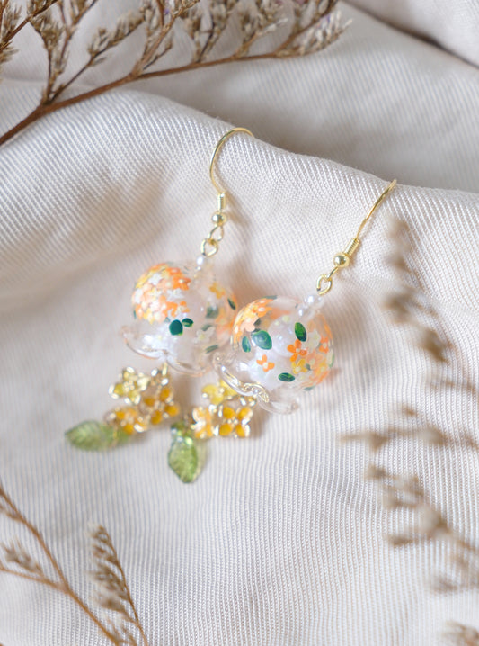 Warm Hydrangea Fish Hook (925 silver)