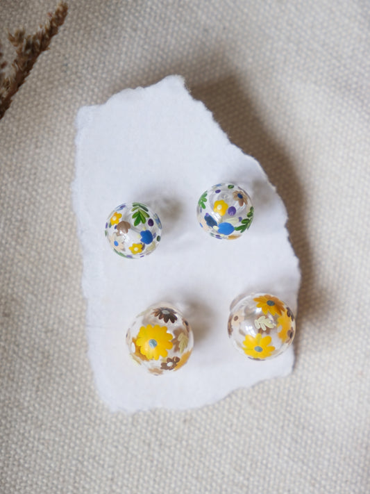 Floral Studs Set 3