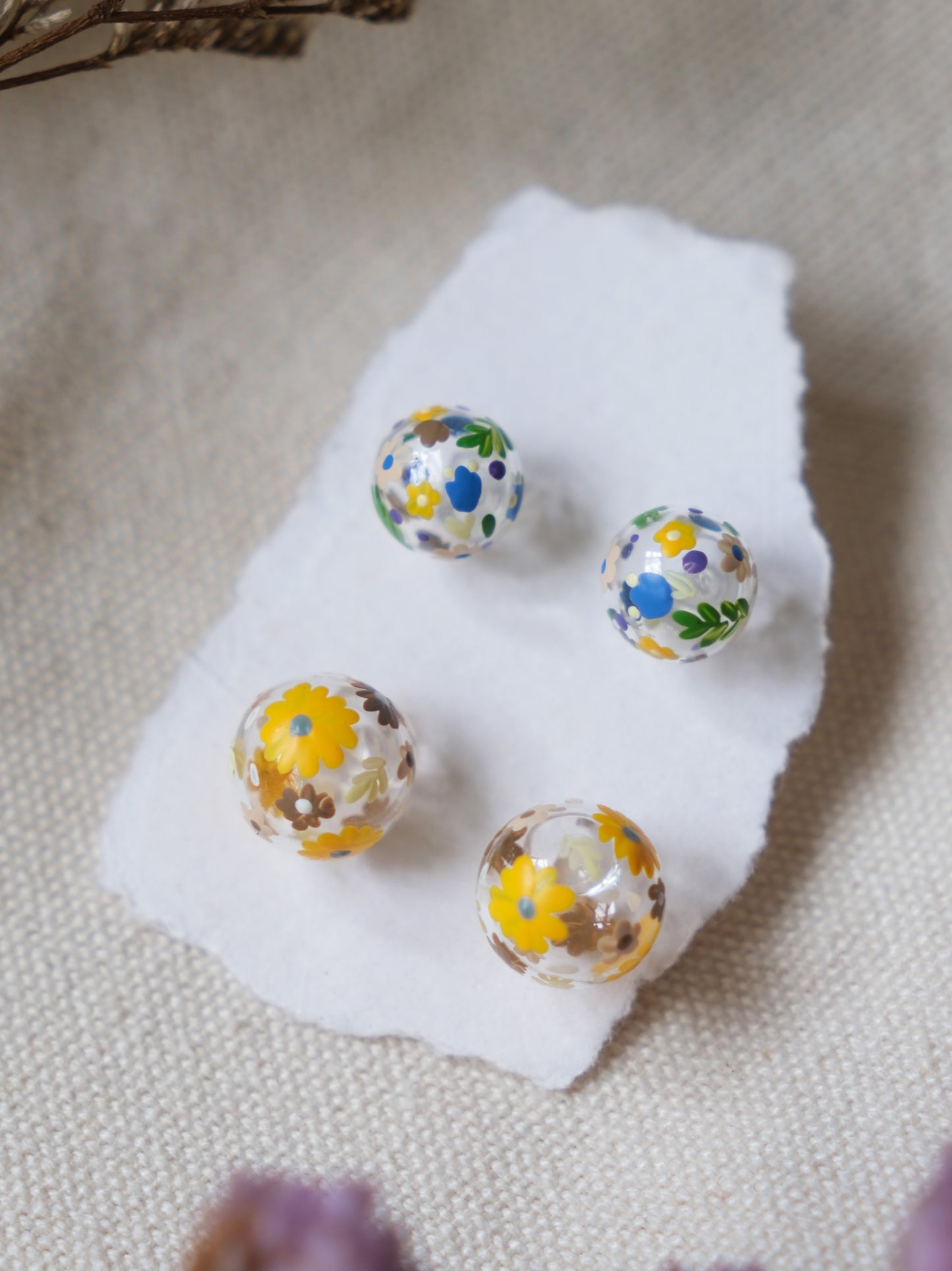 Floral Studs Set 3