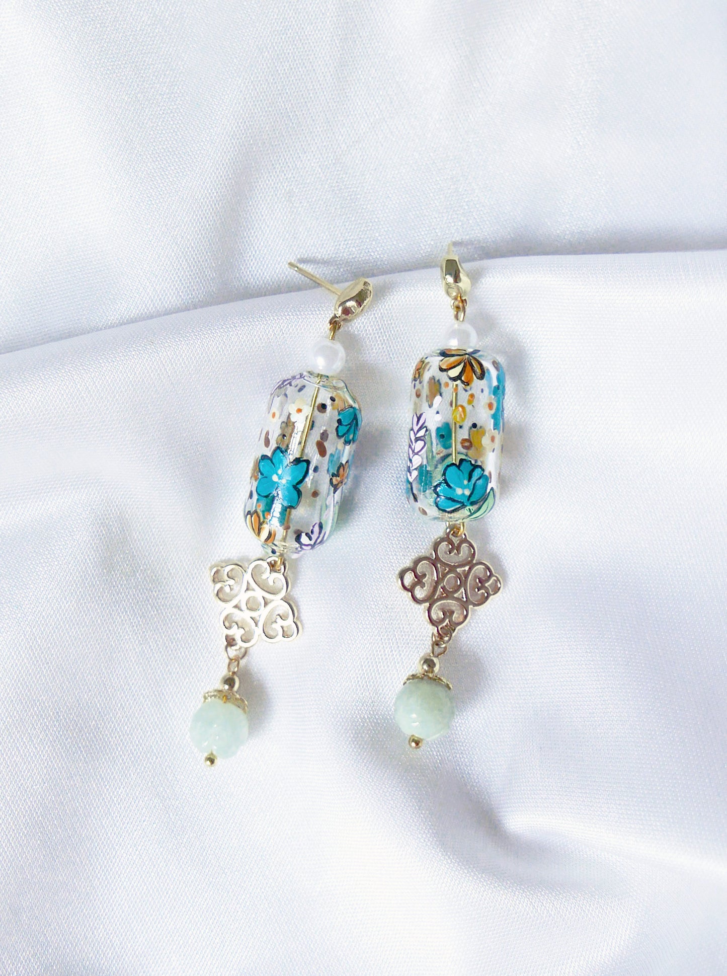 Summer Blooming Earrings (925 silver)