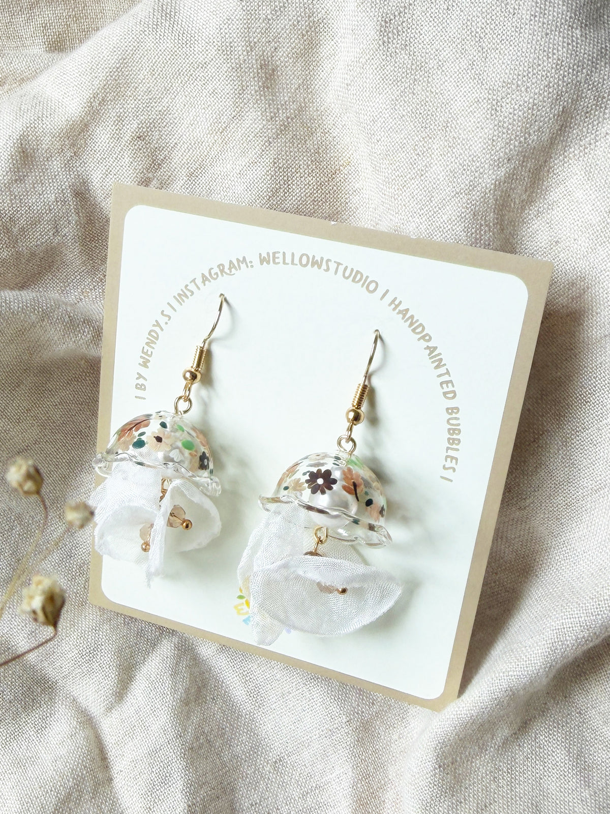 White Softly Dangling