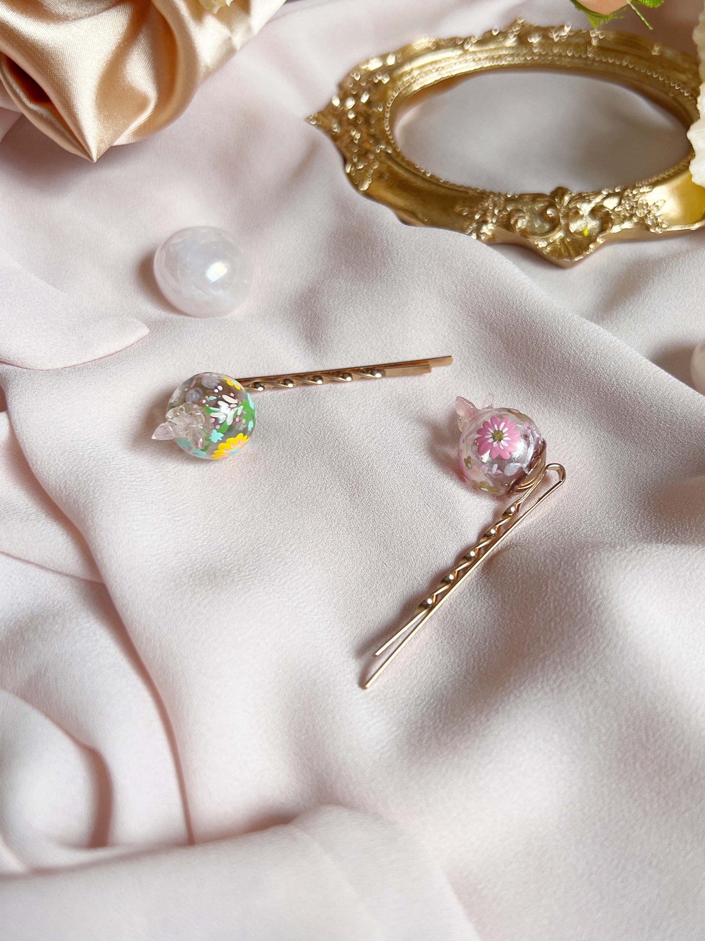 Little Garden Hair pins (mix) - 2 pcs in a set