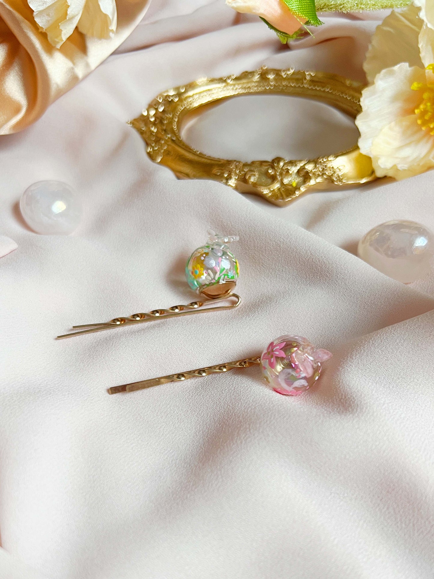 Little Garden Hair pins (mix) - 2 pcs in a set