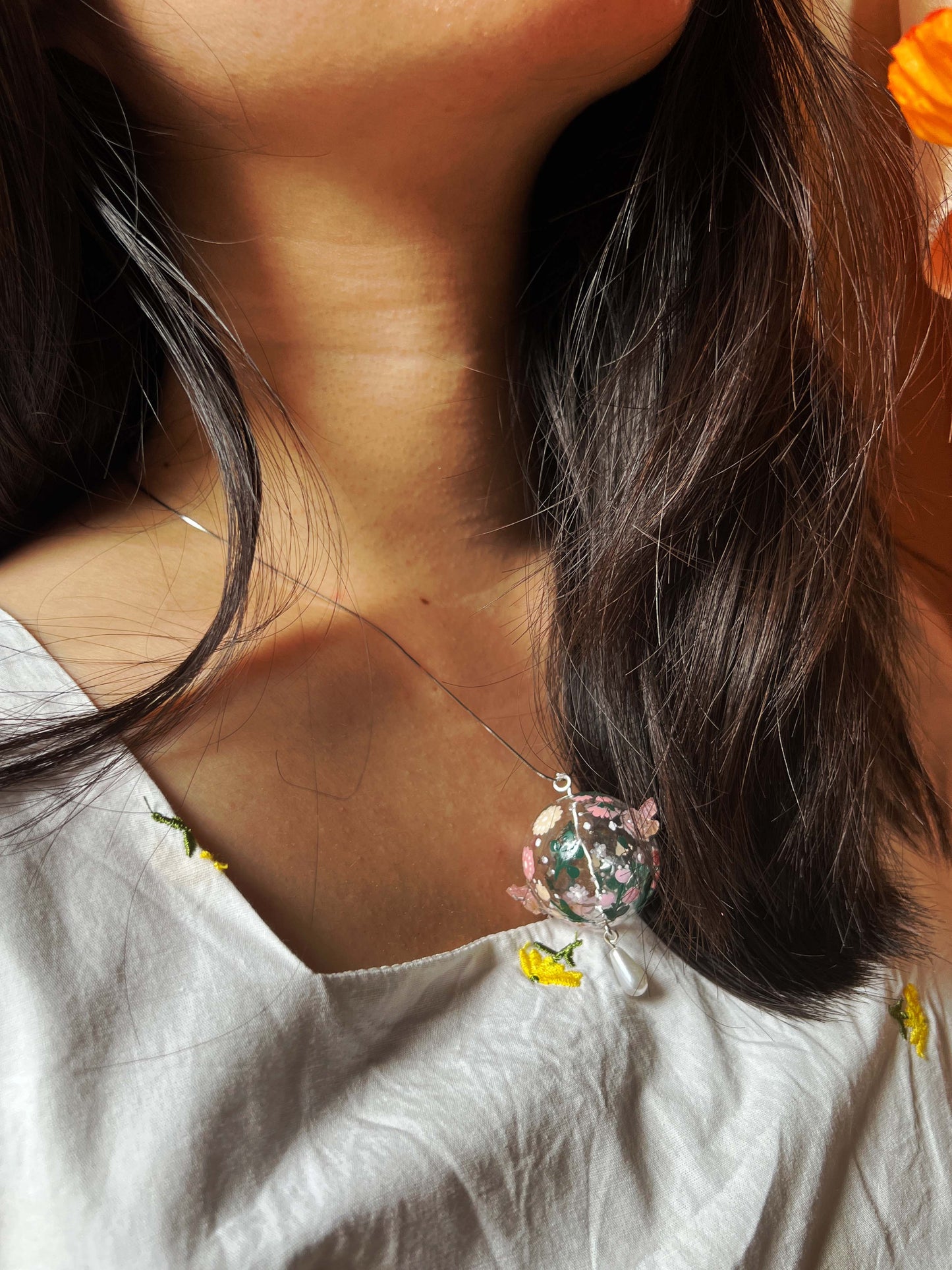 Rosy Necklace (925 Silver) - coated