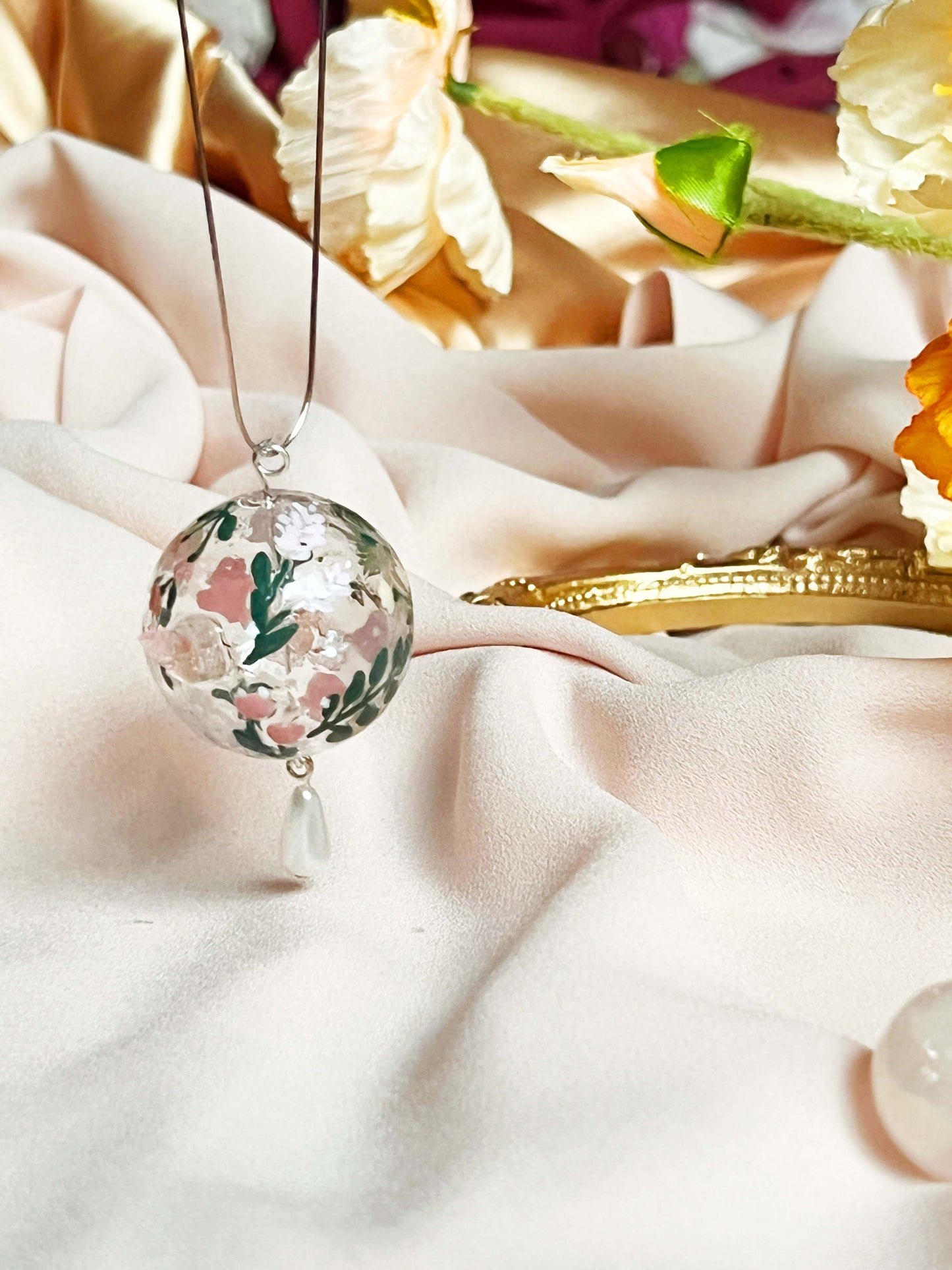 Rosy Necklace (925 Silver) - coated